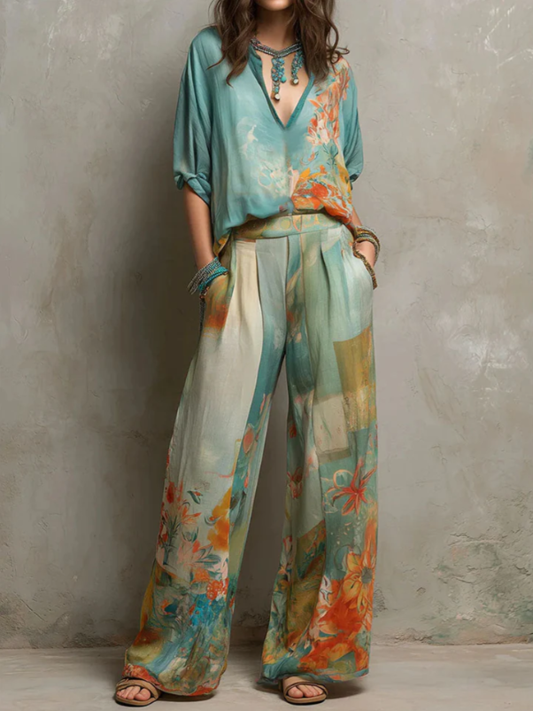 CATHY | Elegante conjunto floral