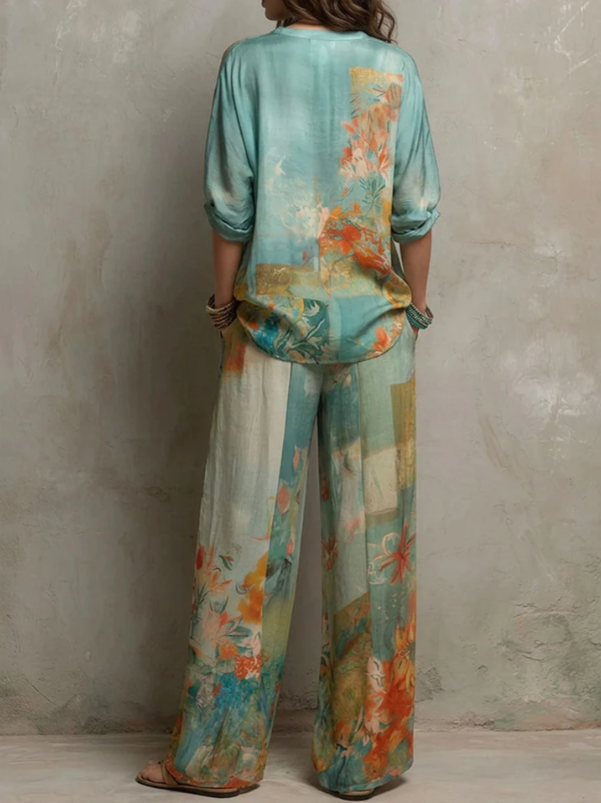 CATHY | Elegante conjunto floral