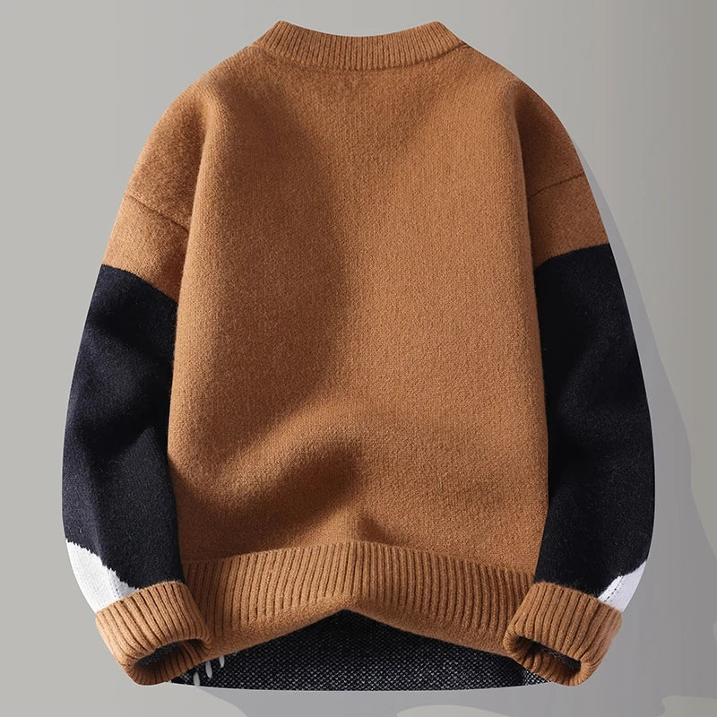 Jersey con parches de estilo atrevido